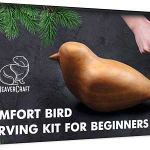 BeaverCraft Wood Carving Kit Comfort Bird DIY Kits for Adults Hobbies Whittling Knife Kit for Beginners & Kids Adult Craft Kits Wood Carving Knife Set