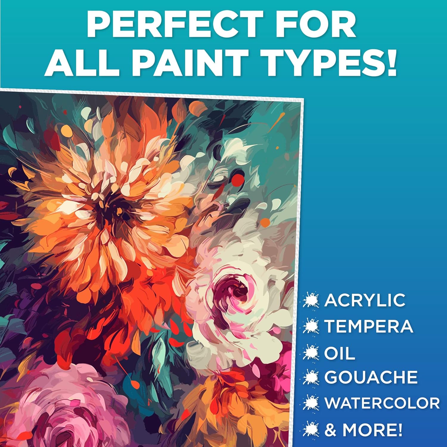 Horizon Group USA 8x10 Canvas Panel Boards Value Pack of 12, Primed, Perfect for Painting Projects, Watercolor, Oil & Acrylic Paints, Paint Canvas for Kids, Students, & Professionals,White - Image 6