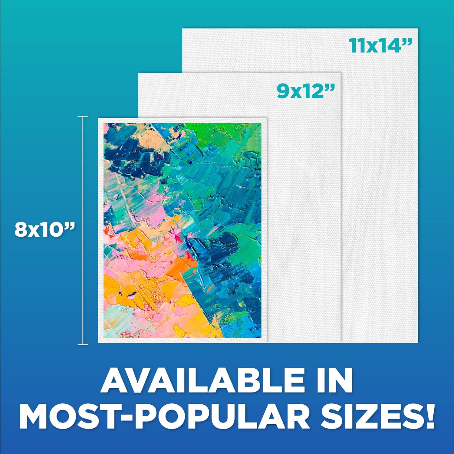 Horizon Group USA 8x10 Canvas Panel Boards Value Pack of 12, Primed, Perfect for Painting Projects, Watercolor, Oil & Acrylic Paints, Paint Canvas for Kids, Students, & Professionals,White - Image 7