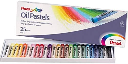 Pentel Arts Oil Pastel Set, Assorted Colors, Set of 25 (PHN-25) - Image 2